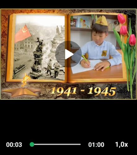 Ко Дню Победы 9 Мая для учащихся начальных классов школы №61 были проведены воспитательные уроки и уроки памяти